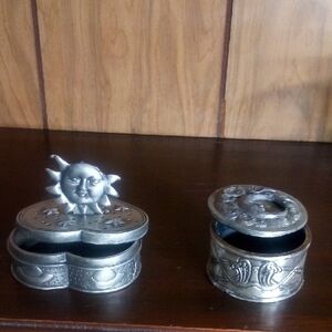 Silver Decorative Trinket Boxes